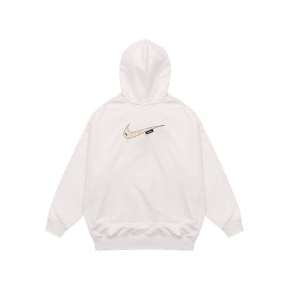 Nike Embroidered Logo Loose Hoodie Autumn White DM6202-030
